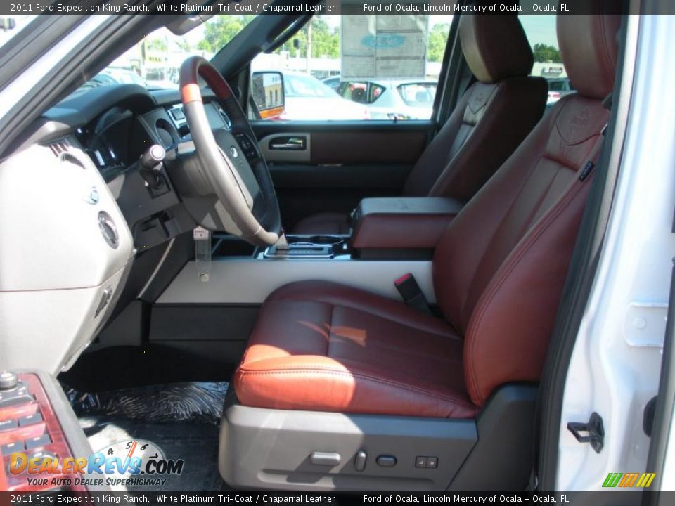 Chaparral Leather Interior - 2011 Ford Expedition King Ranch Photo #6