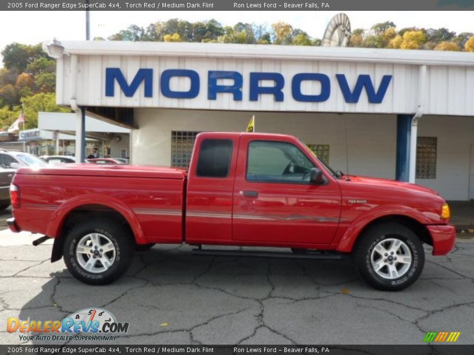 2005 Ford Ranger Edge SuperCab 4x4 Torch Red / Medium Dark Flint Photo #1