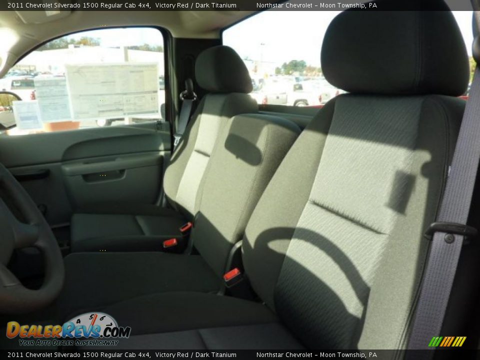 2011 Chevrolet Silverado 1500 Regular Cab 4x4 Victory Red / Dark Titanium Photo #9