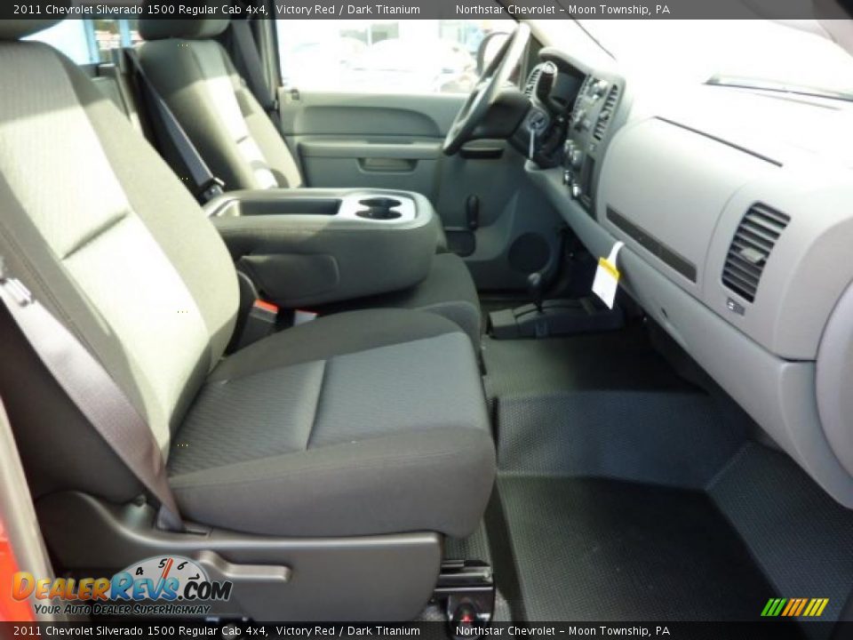 Dark Titanium Interior - 2011 Chevrolet Silverado 1500 Regular Cab 4x4 Photo #14
