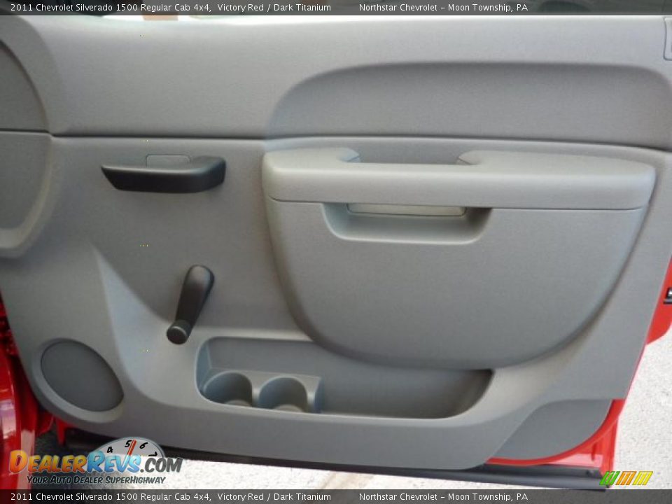 2011 Chevrolet Silverado 1500 Regular Cab 4x4 Victory Red / Dark Titanium Photo #15