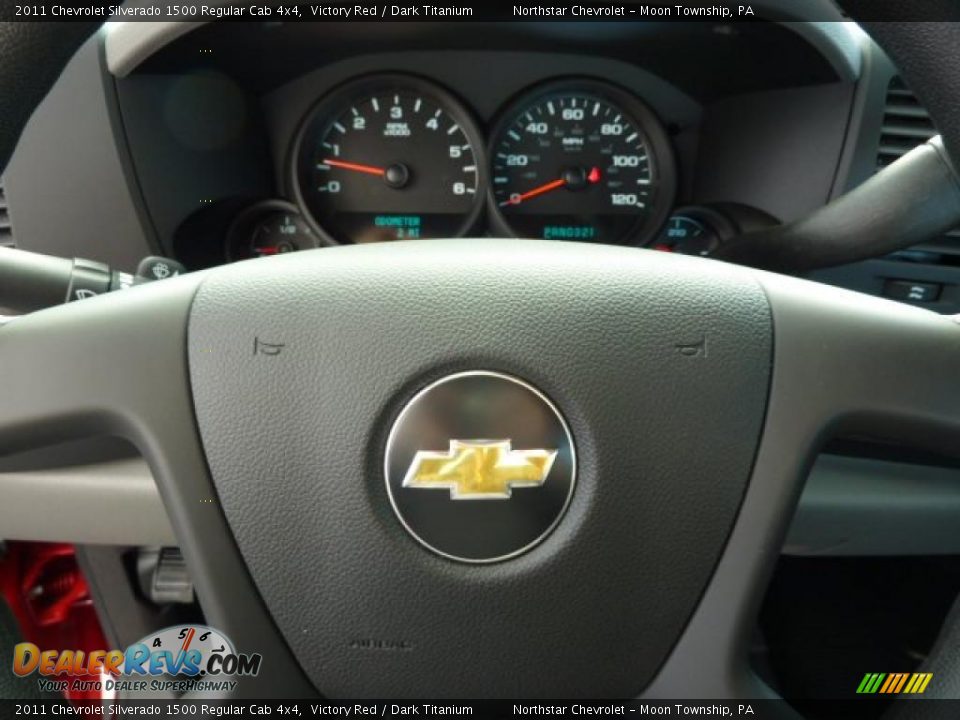 2011 Chevrolet Silverado 1500 Regular Cab 4x4 Victory Red / Dark Titanium Photo #19
