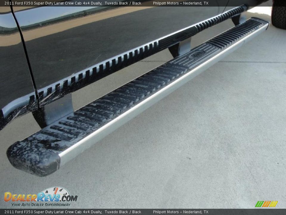 2011 Ford F350 Super Duty Lariat Crew Cab 4x4 Dually Tuxedo Black / Black Photo #11