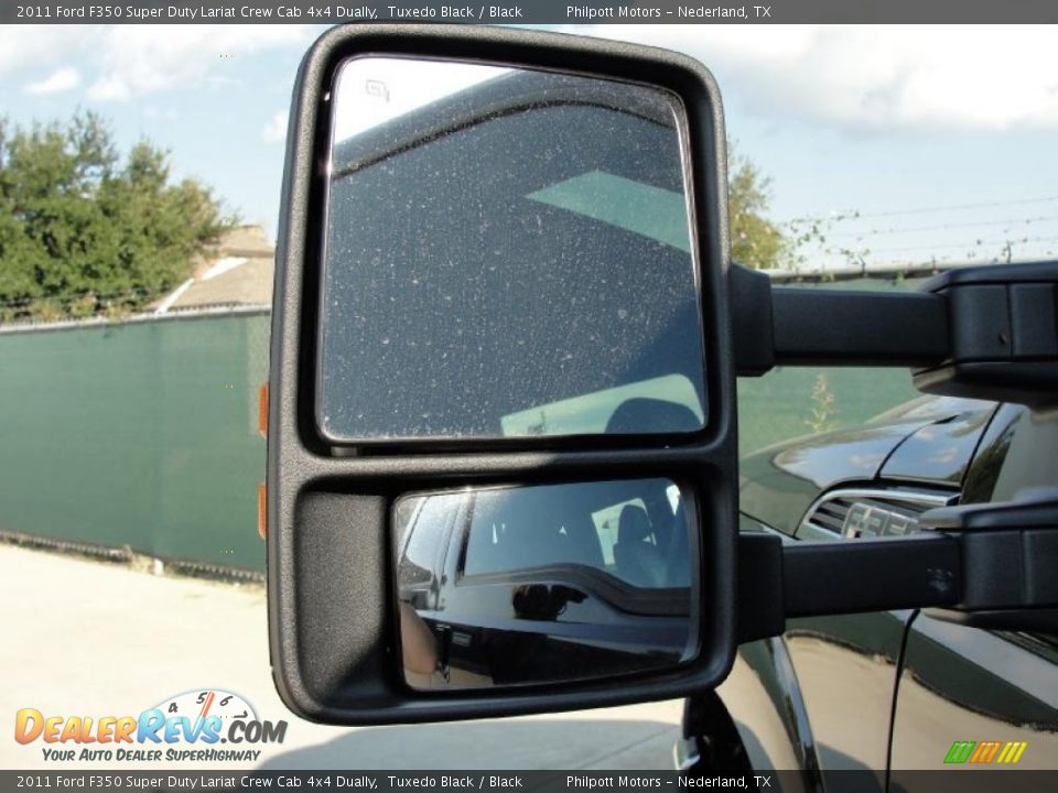 2011 Ford F350 Super Duty Lariat Crew Cab 4x4 Dually Tuxedo Black / Black Photo #15