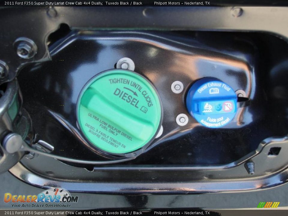 2011 Ford F350 Super Duty Lariat Crew Cab 4x4 Dually Tuxedo Black / Black Photo #17