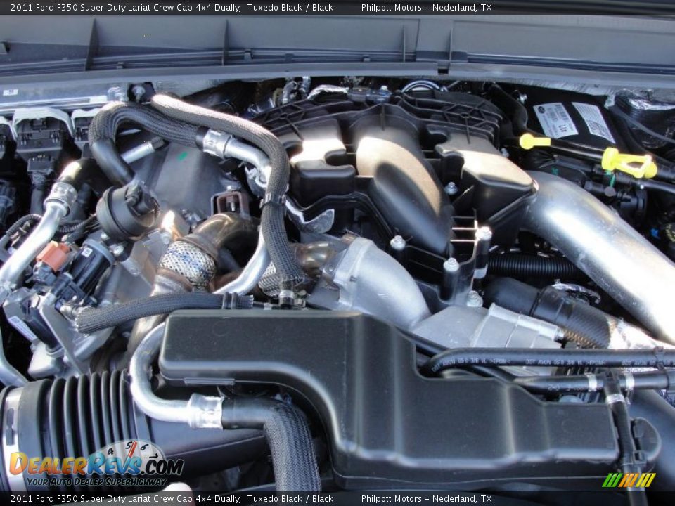 2011 Ford F350 Super Duty Lariat Crew Cab 4x4 Dually Tuxedo Black / Black Photo #20
