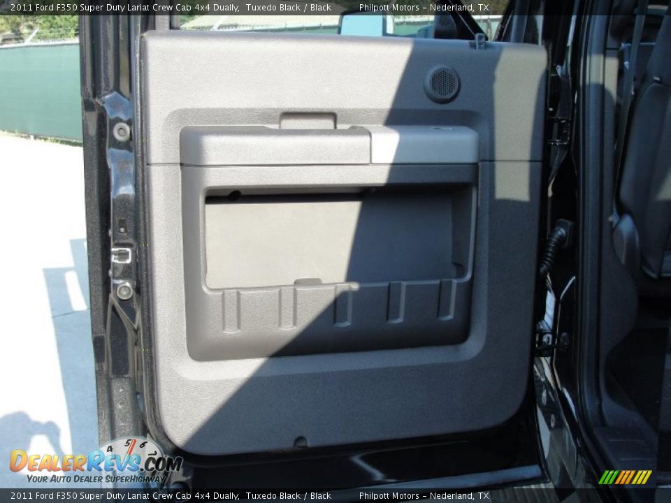2011 Ford F350 Super Duty Lariat Crew Cab 4x4 Dually Tuxedo Black / Black Photo #21