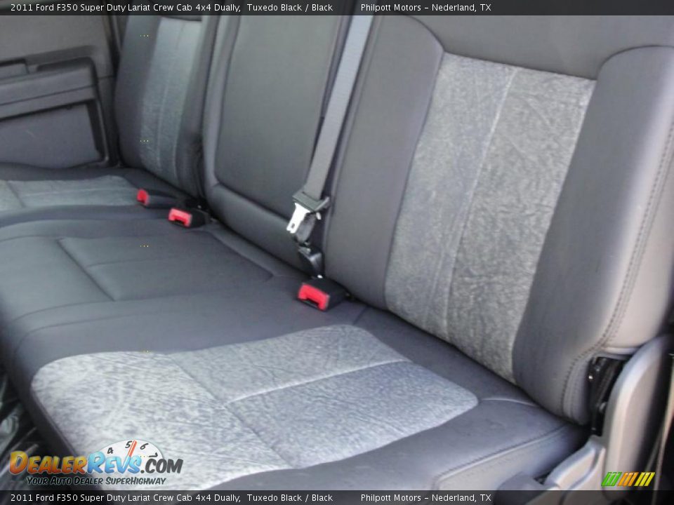 2011 Ford F350 Super Duty Lariat Crew Cab 4x4 Dually Tuxedo Black / Black Photo #22