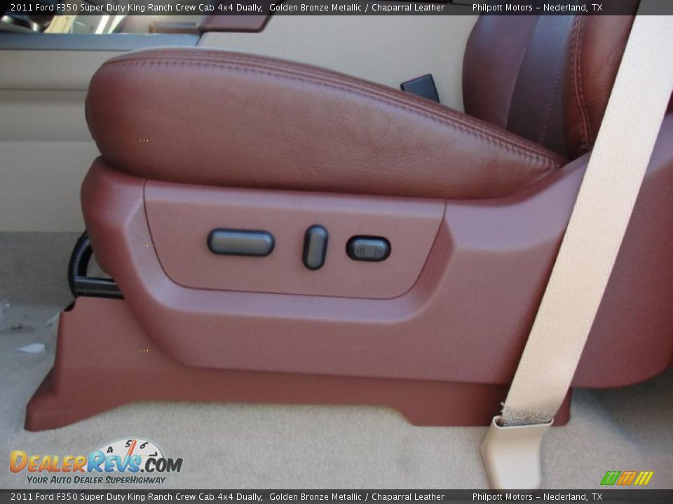 Chaparral Leather Interior - 2011 Ford F350 Super Duty King Ranch Crew Cab 4x4 Dually Photo #26