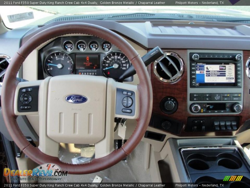 Chaparral Leather Interior - 2011 Ford F350 Super Duty King Ranch Crew Cab 4x4 Dually Photo #28