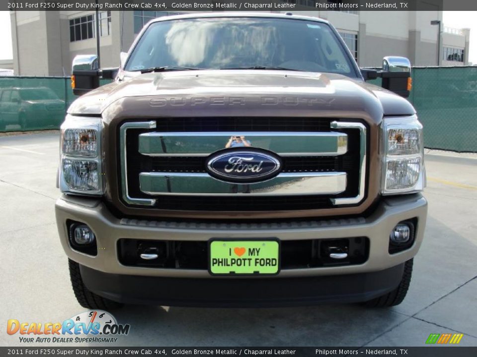 2011 Ford F250 Super Duty King Ranch Crew Cab 4x4 Golden Bronze Metallic / Chaparral Leather Photo #8