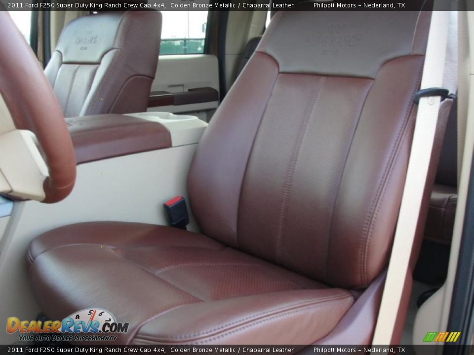 2011 Ford F250 Super Duty King Ranch Crew Cab 4x4 Golden Bronze Metallic / Chaparral Leather Photo #25