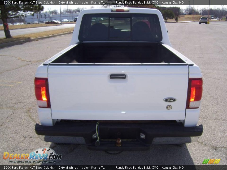 2000 Ford Ranger XLT SuperCab 4x4 Oxford White / Medium Prairie Tan Photo #7