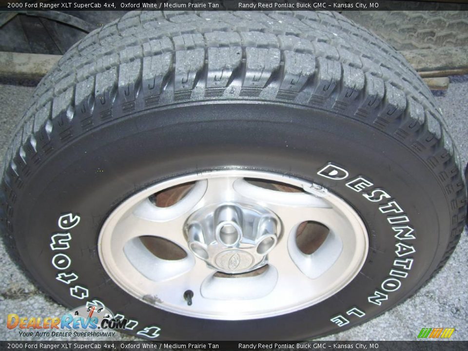 2000 Ford Ranger XLT SuperCab 4x4 Oxford White / Medium Prairie Tan Photo #9
