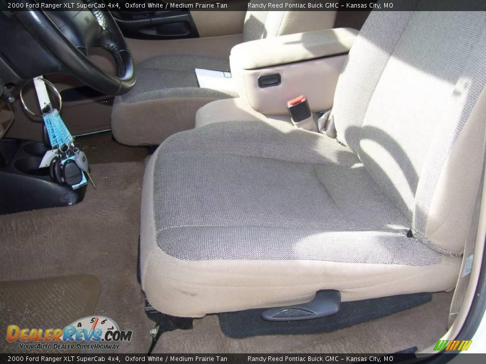 2000 Ford Ranger XLT SuperCab 4x4 Oxford White / Medium Prairie Tan Photo #10