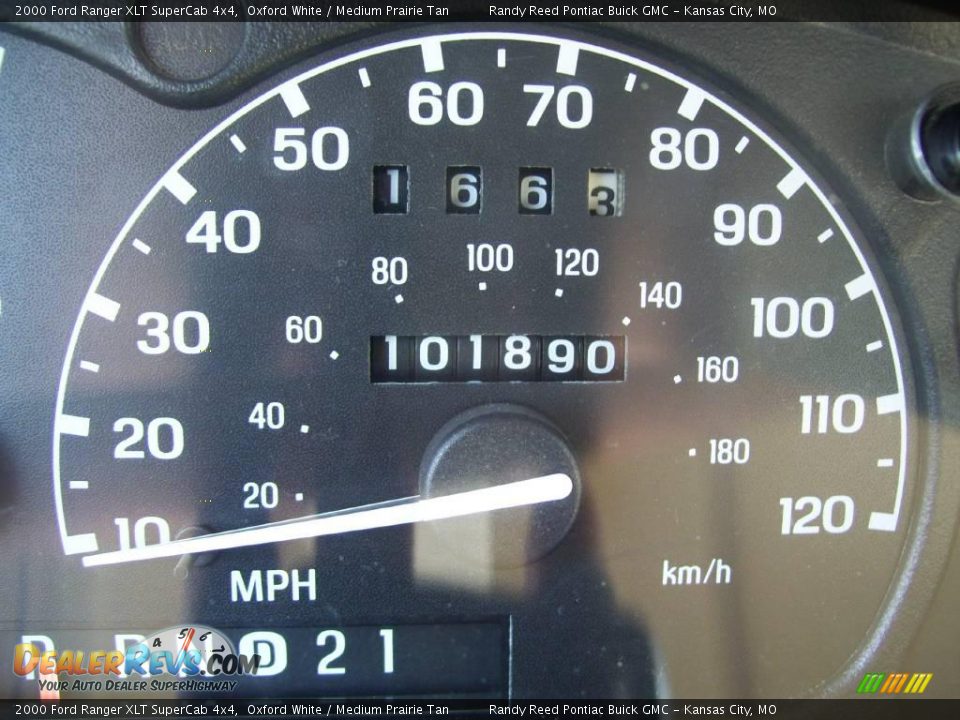 2000 Ford Ranger XLT SuperCab 4x4 Oxford White / Medium Prairie Tan Photo #15