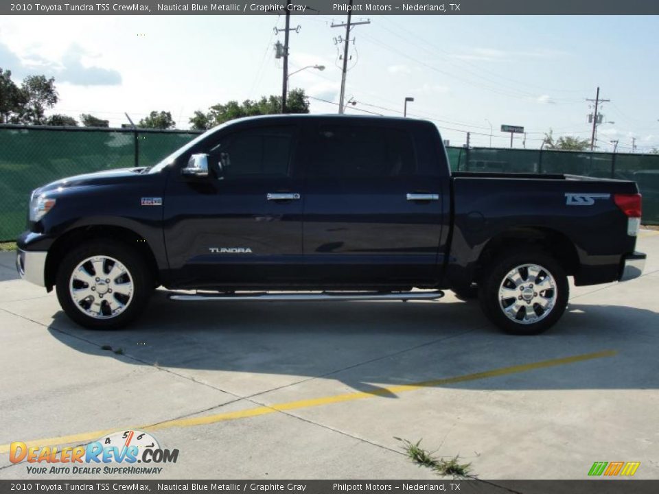 2010 Toyota Tundra TSS CrewMax Nautical Blue Metallic / Graphite Gray Photo #6