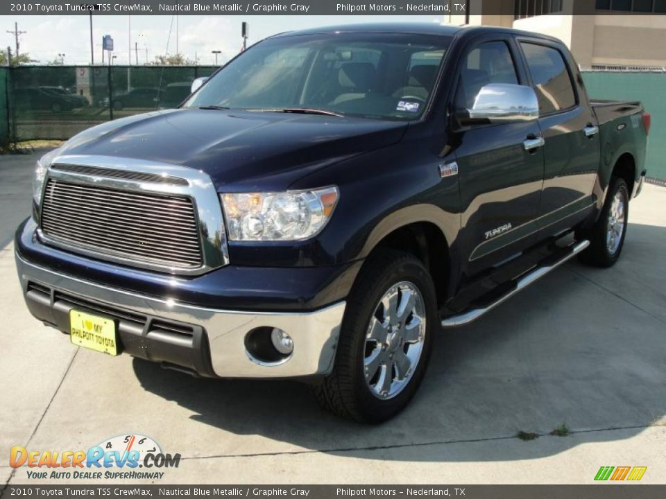 2010 Toyota Tundra TSS CrewMax Nautical Blue Metallic / Graphite Gray Photo #7