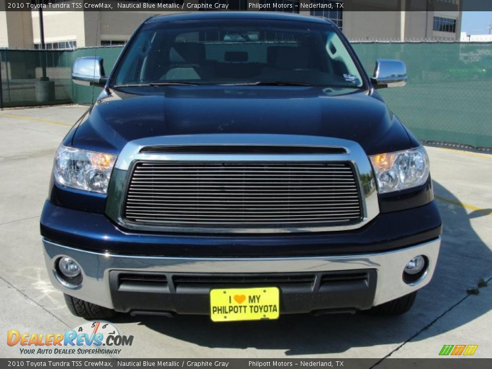 2010 Toyota Tundra TSS CrewMax Nautical Blue Metallic / Graphite Gray Photo #8