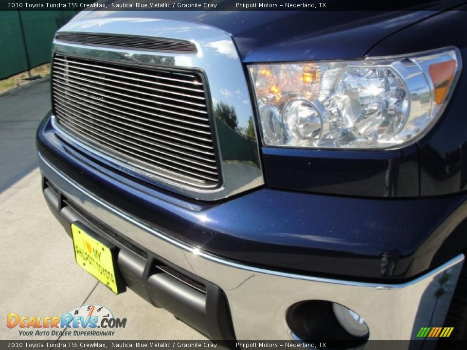 2010 Toyota Tundra TSS CrewMax Nautical Blue Metallic / Graphite Gray Photo #12