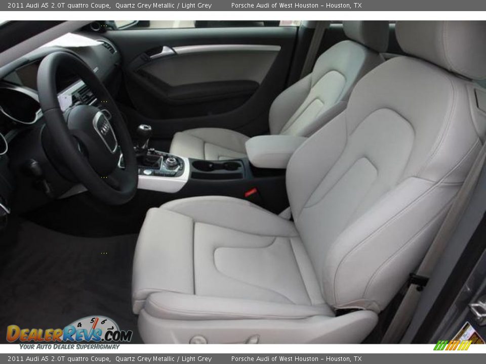 Light Grey Interior - 2011 Audi A5 2.0T quattro Coupe Photo #7