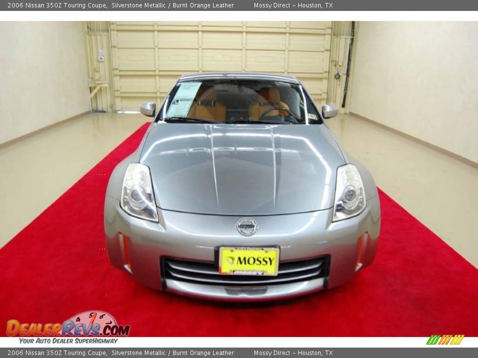 2006 Nissan 350Z Touring Coupe Silverstone Metallic / Burnt Orange Leather Photo #2