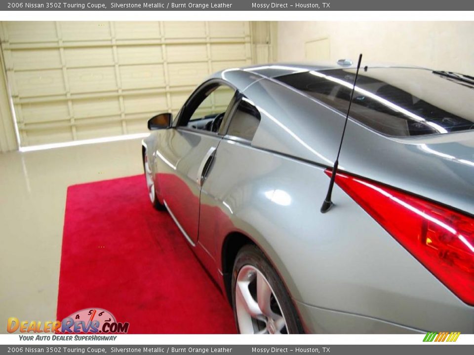 2006 Nissan 350Z Touring Coupe Silverstone Metallic / Burnt Orange Leather Photo #8