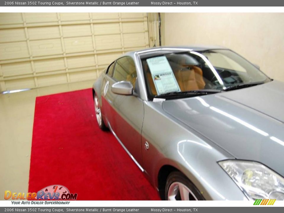 2006 Nissan 350Z Touring Coupe Silverstone Metallic / Burnt Orange Leather Photo #13