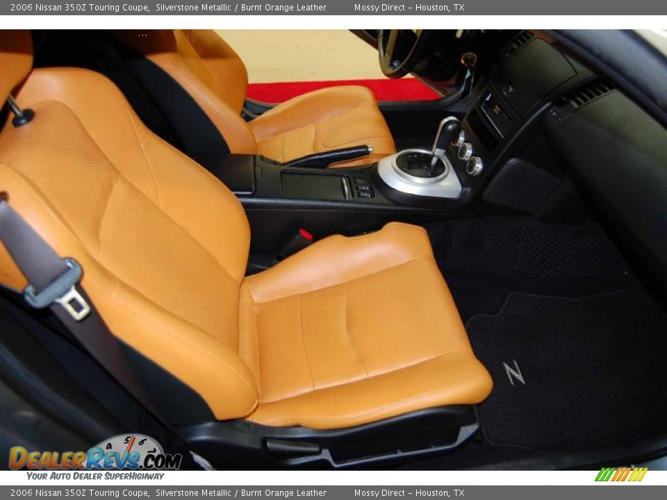 Burnt Orange Leather Interior - 2006 Nissan 350Z Touring Coupe Photo #21