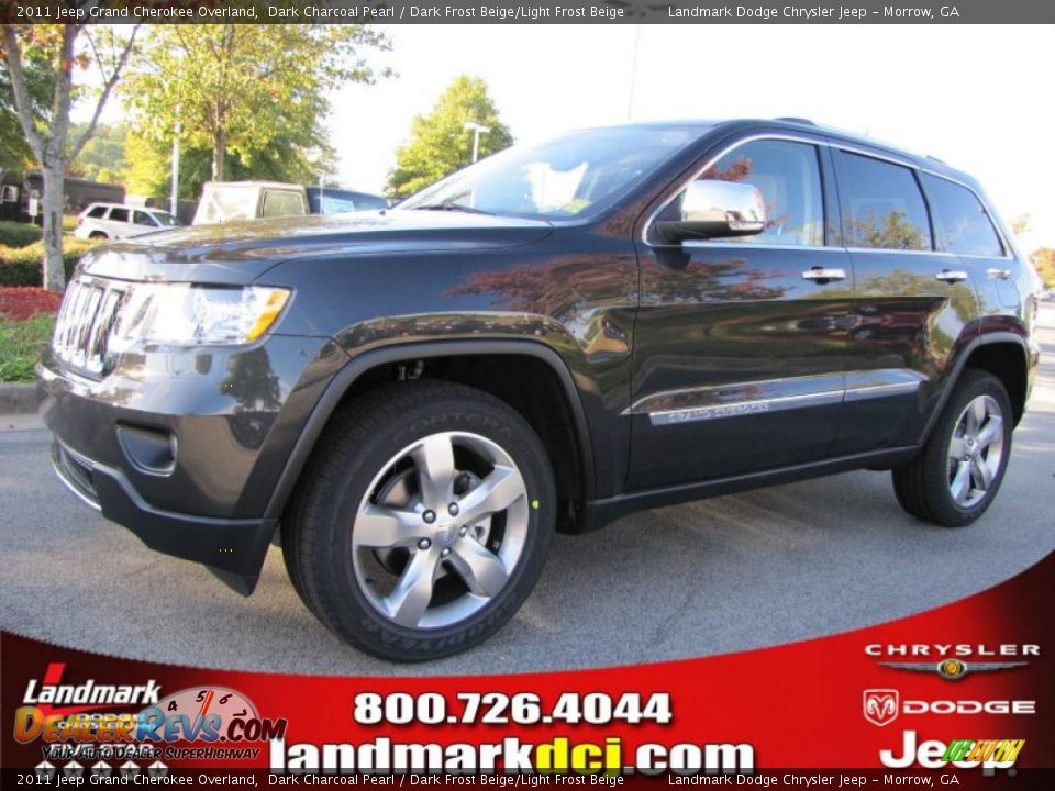 2011 Jeep Grand Cherokee Overland Dark Charcoal Pearl / Dark Frost Beige/Light Frost Beige Photo #1