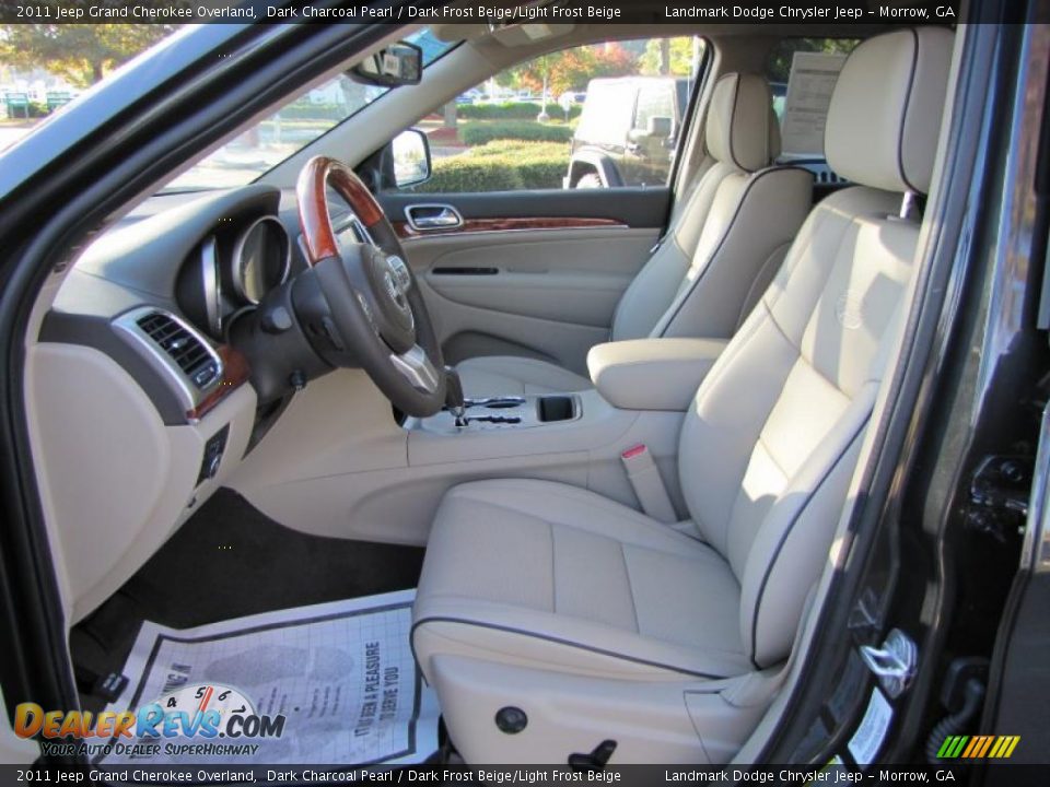 Dark Frost Beige/Light Frost Beige Interior - 2011 Jeep Grand Cherokee Overland Photo #6