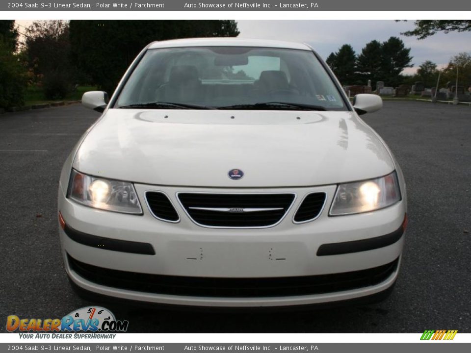 2004 Saab 9-3 Linear Sedan Polar White / Parchment Photo #2