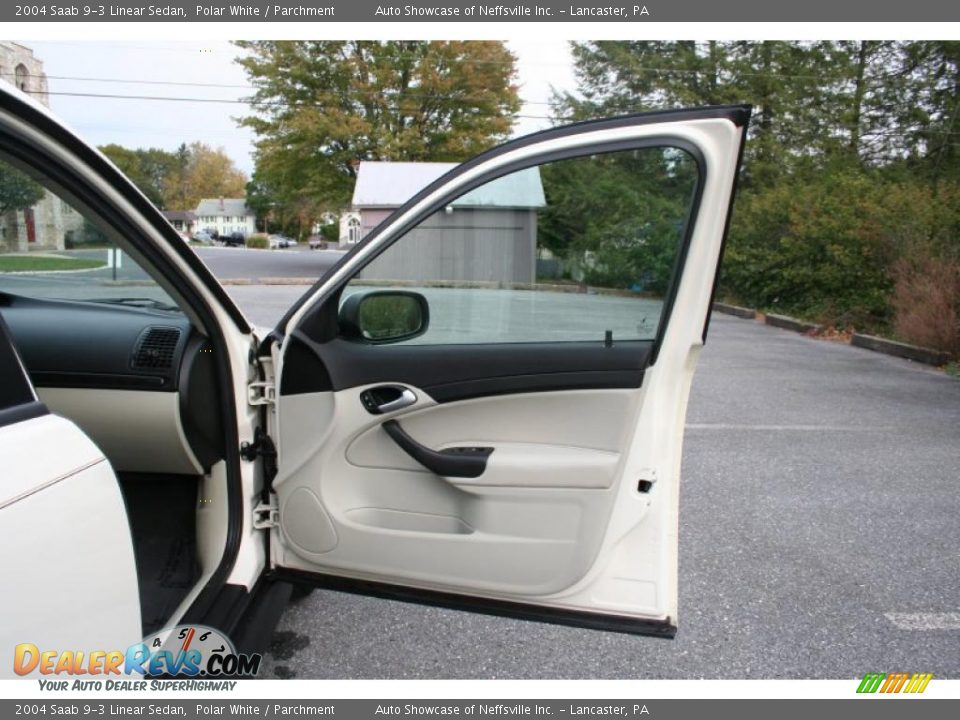 2004 Saab 9-3 Linear Sedan Polar White / Parchment Photo #15