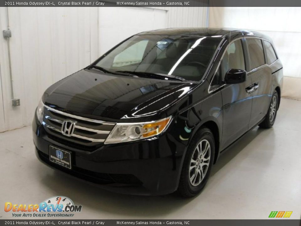 2011 Honda Odyssey EX-L Crystal Black Pearl / Gray Photo #1