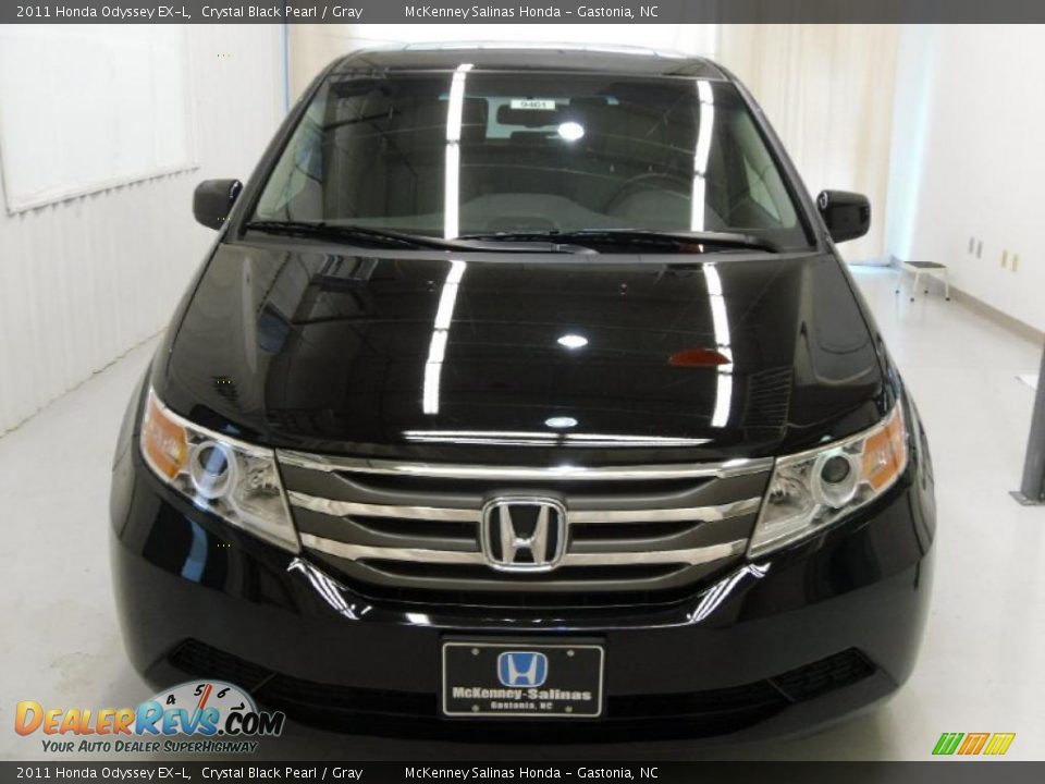 2011 Honda Odyssey EX-L Crystal Black Pearl / Gray Photo #6