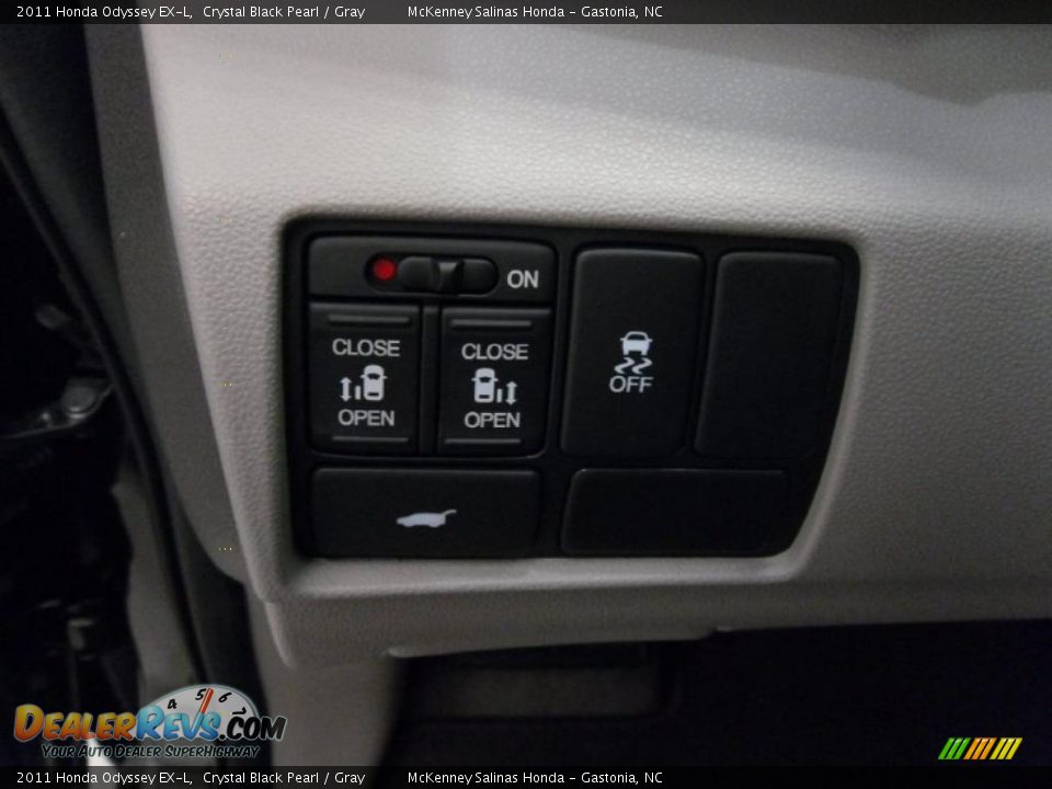 2011 Honda Odyssey EX-L Crystal Black Pearl / Gray Photo #10