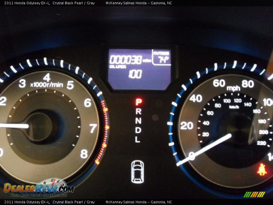 2011 Honda Odyssey EX-L Crystal Black Pearl / Gray Photo #13