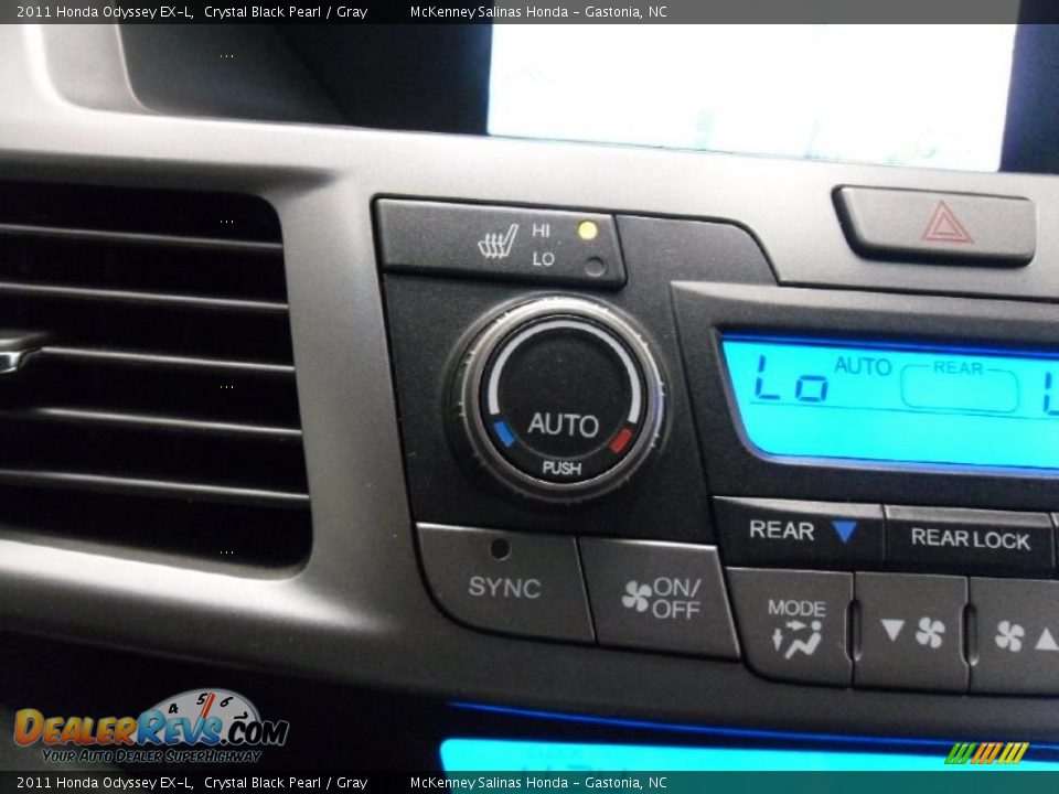 2011 Honda Odyssey EX-L Crystal Black Pearl / Gray Photo #16