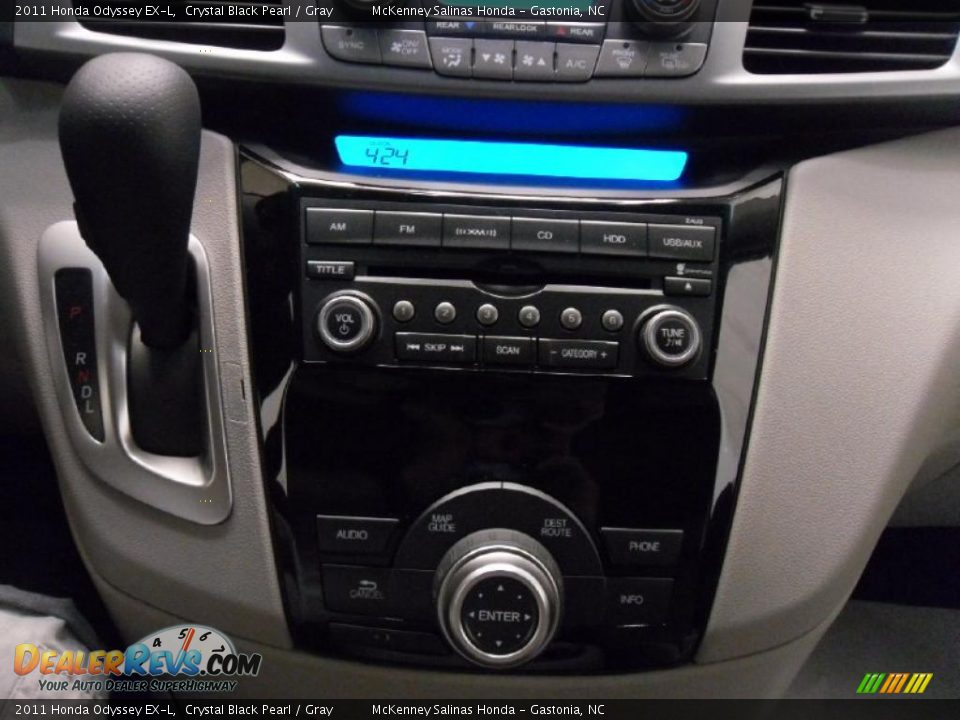 2011 Honda Odyssey EX-L Crystal Black Pearl / Gray Photo #17