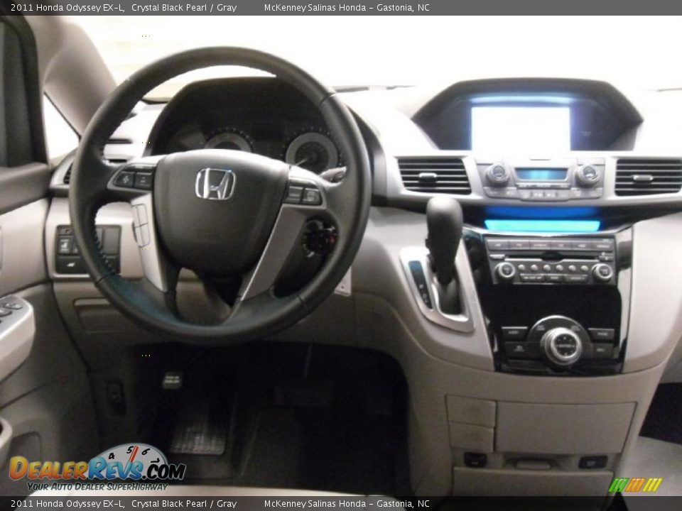 2011 Honda Odyssey EX-L Crystal Black Pearl / Gray Photo #20