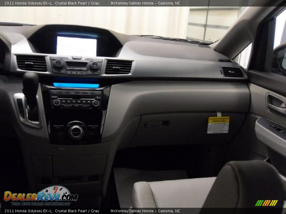 2011 Honda Odyssey EX-L Crystal Black Pearl / Gray Photo #21