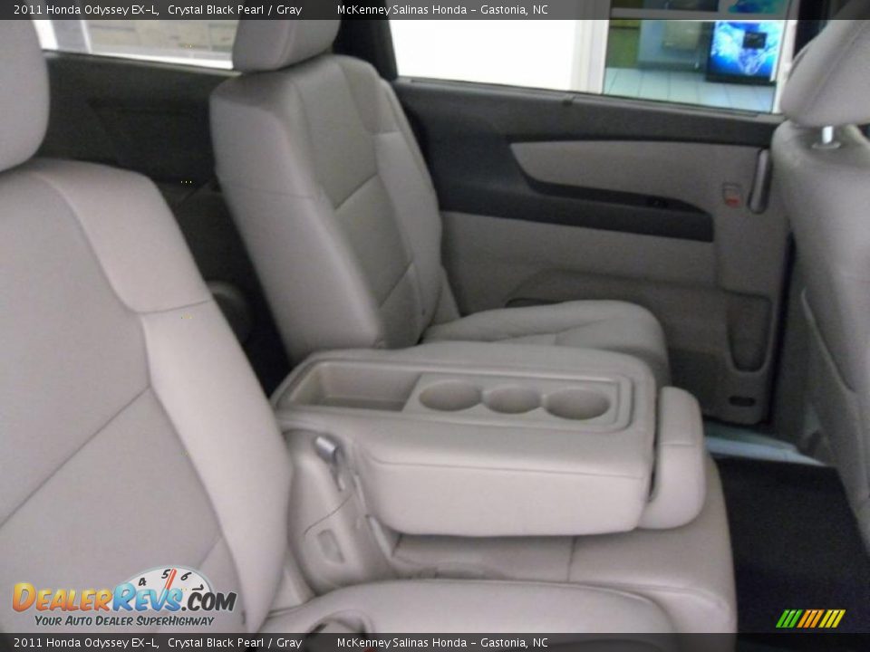 2011 Honda Odyssey EX-L Crystal Black Pearl / Gray Photo #24