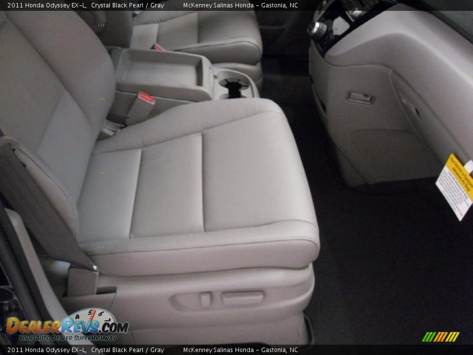 2011 Honda Odyssey EX-L Crystal Black Pearl / Gray Photo #26