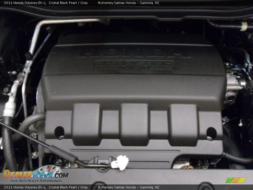 2011 Honda Odyssey EX-L Crystal Black Pearl / Gray Photo #32