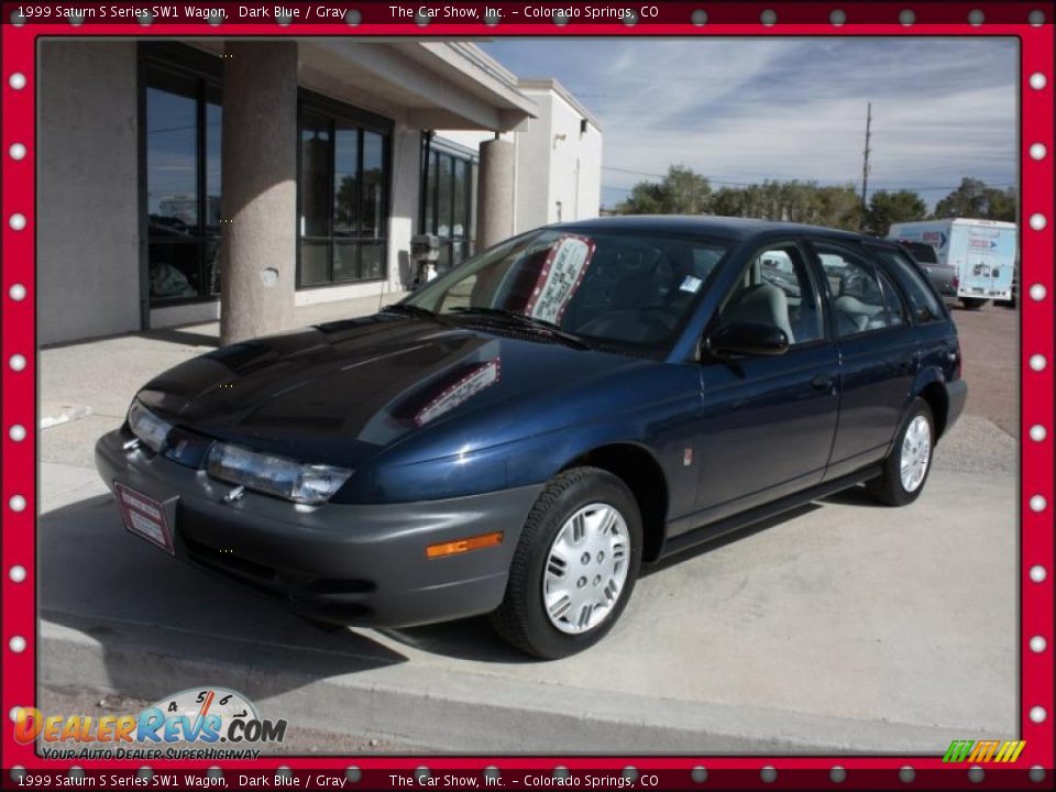 1999 Saturn S Series SW1 Wagon Dark Blue / Gray Photo #1