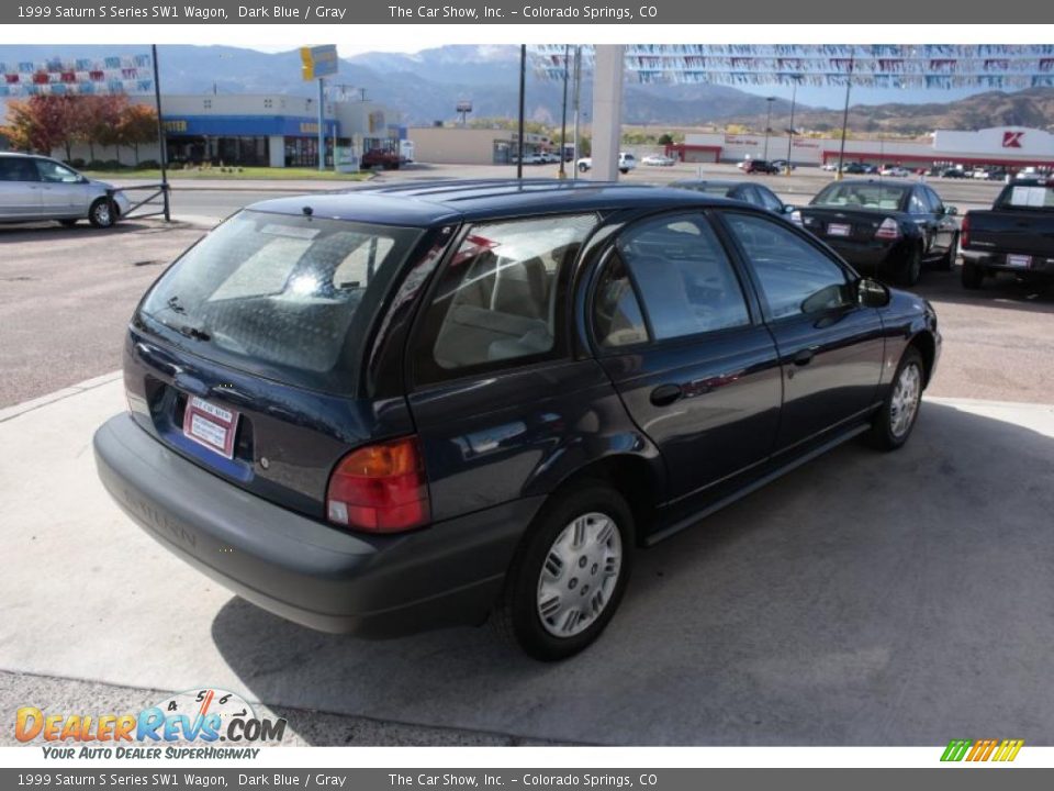 1999 Saturn S Series SW1 Wagon Dark Blue / Gray Photo #3