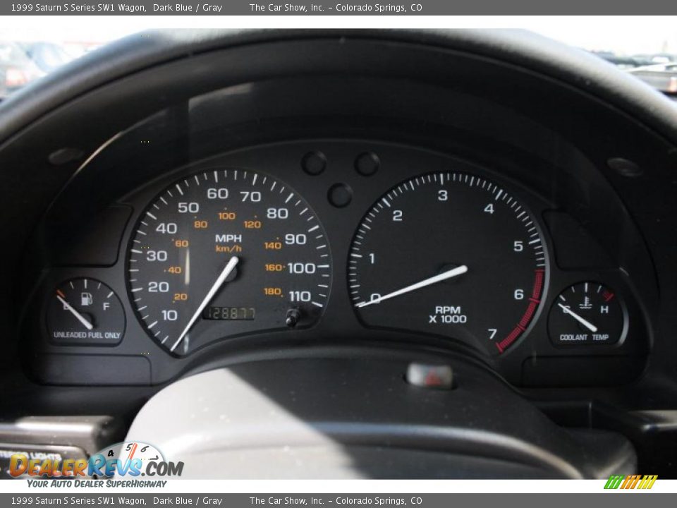 1999 Saturn S Series SW1 Wagon Gauges Photo #8