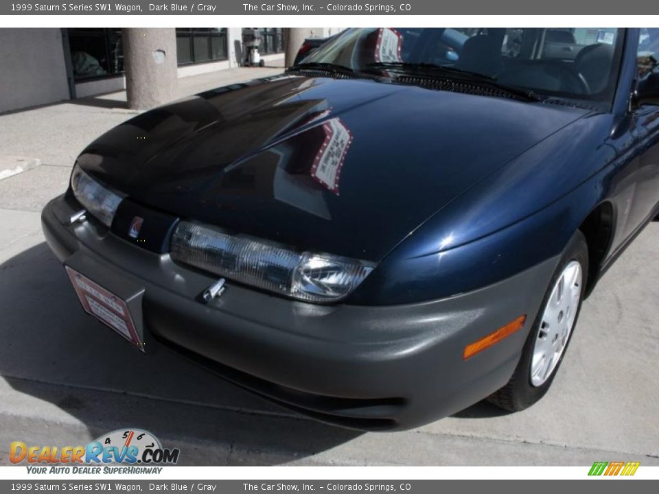 1999 Saturn S Series SW1 Wagon Dark Blue / Gray Photo #16