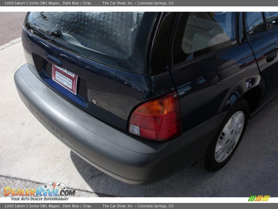 1999 Saturn S Series SW1 Wagon Dark Blue / Gray Photo #18