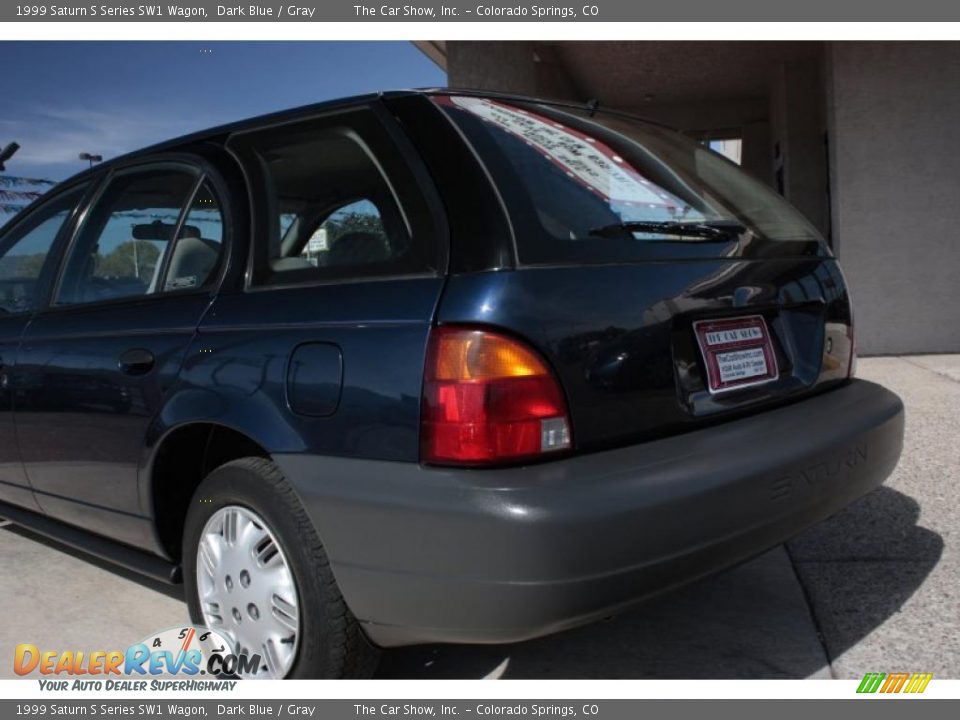 1999 Saturn S Series SW1 Wagon Dark Blue / Gray Photo #19